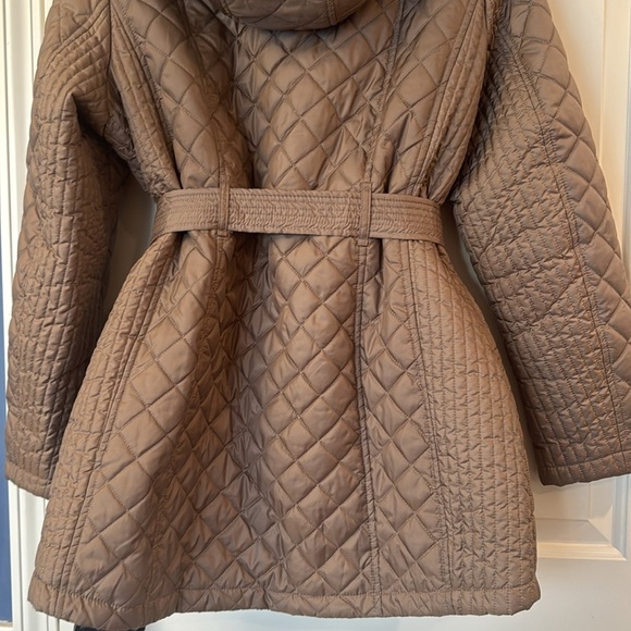 Women’s TOWER by London Fog TRUFFLE Hooded Quilted Puffer Coat Jacket size Large - Picture 11 of 16